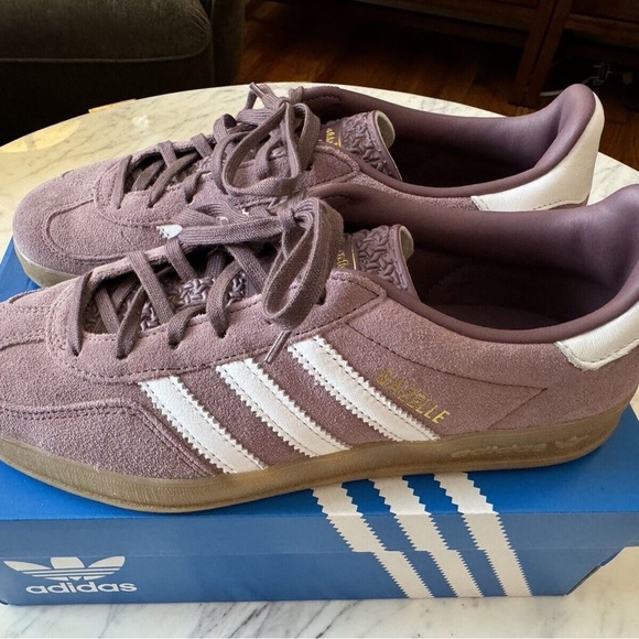 Adidas Gazelle Indoor Women's Shadow Fig - Picture 2 of 5